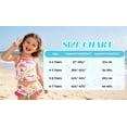 thumbnail image 6 of Lanbubble Girls 3 Piece Swimsuit Set Long Sleeve Rash Guard Tankini Bathing Suits Beach Swimwear 3-4 Years, 6 of 7