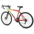 thumbnail image 3 of Kent 700c Dirt Runner Men's Gravel Bike, 14 Speed, Neon Red / Orange, 3 of 8