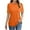 Orange, variant on Wyobmus Women Casual T-Shirt Hollow Out Short Sleeve Tops Summer Round Neck Casual Tee Shirts 2025 Summer Fashin Clothes S-2X Black