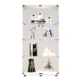 thumbnail image 4 of White glass display cabinet | Perfect for living, sleeping, or working areas | Add a touch of style to your space, 4 of 7