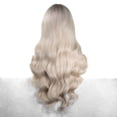 thumbnail image 5 of Happy Cc Women's Synthetic Long Wavy Wig 13x4 Lace Front 26 Inch, T-Ash, 5 of 6