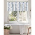 thumbnail image 5 of Blue Grey Minimalist Tree Kitchen Valances for Windows Vintage Branch Valance Curtains&nbsp; for Kitchen /Living Room/Bedroom/ Bathroom Decor, 54"x18 " ,Rod Pocket 1 Panel,, 5 of 7