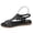 Black, variant on Comfortable Sandals for Women Women Spring/Summer Fashionable And Casual Versatile Water Diamond Comfortable And Casual Elastic Set Sandals With Slope Heels,Black,43