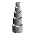 thumbnail image 3 of Ner Mitzvah, 5 Layer Safety Rubber Set - For Oil Candle Cups (2 Pack), 3 of 3