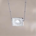 thumbnail image 4 of OHOB-COOL  Mini Belt Buckle Necklace with Initial – Personalized Western Cow Tag Pendant, Silver Tone Adjustable Jewelry for Valentine's Day Gift, 4 of 7