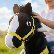 PonyCycle Kid-Powered Ride-On Horse Toy, No Battery, Hand Brake, Ages 3-4, Black, E338