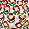thumbnail image 2 of Evergreen 10" Mosaic Glass Gazing Ball, Poinsettia, 2 of 3