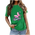 thumbnail image 1 of Fiudx Ofertas Flash Del Día Camisa de Pollo de Moda para Mujer Linda Granja Camisetas Mamá Causal Manga Corta Camisetas Tops Blusas, 1 of 3