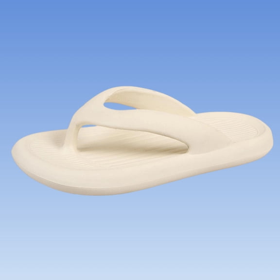 Bkhluea Women Ribbed Footbed EVA Flip Flops Slip On Comfortable Footwear For Indoor Outdoor Beach Shower Casual Activities