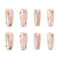 thumbnail image 3 of Faux Ongles Réutilisables avec Application Facile, Éléments Bling Forme Cercueil Carrée Design Floral pour Femmes et Filles, 3 of 4