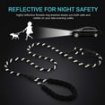 thumbnail image 5 of Rirool 5ft Nylon Rope Dog Leash for Large & Medium Dogs 18-120 lbs, Highly Reflective,Anti-Slip Grip, Black, 5 of 6