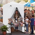 thumbnail image 3 of EAGLE PEAK Flex Ultra Compact 4x4 Changing Room, Oxford Pop-up Canopy, Portable Privacy Sun Shelter, White, 3 of 11