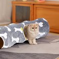 thumbnail image 3 of Cat Tunnel Play Tube with Interactive Toys for Small Indoor Adventure and Exercise, 3 of 4