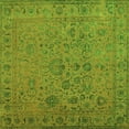 thumbnail image 1 of Ahgly Company Indoor Square Abstract Green Contemporary Area Rugs, 4' Square, 1 of 1