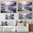 thumbnail image 4 of Designart "violet Glacier Glacial Glow" Landscapes Floater Framed Wall Art Print, 4 of 7