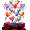 thumbnail image 4 of QIPOPIQ T-Shirts Vintage pour Femmes Mode Décontractée Col Rond Manches Courtes T-Shirt Imprimé Top Liquidation, 4 of 5
