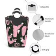 thumbnail image 2 of DouZhe 50L Rectangular Laundry Basket, Pink Ucculent Plant Cactus Prints Waterproof Foldable Laundry Hamper with Aluminum Handles, 2 of 6