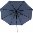 thumbnail image 4 of D&F DESIGN 9ft Outdoor Patio 8 Ribs Aluminium Patio Umbrella W/ 32 Solar Powered LED Crank Tilt Outdoor Yard Garden- Blue, 4 of 6