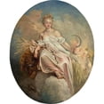 thumbnail image 2 of Jean-Antoine Watteau 20x24 Black Ornate Framed Double Matted Museum Art Print Titled: Ceres (Summer) (C. 1717-1718), 2 of 5