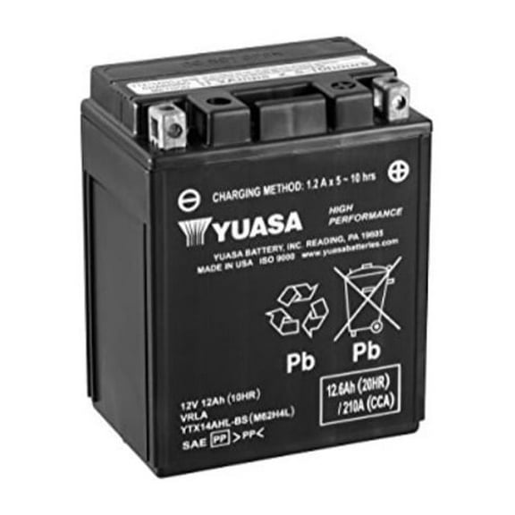 yuasa yuam62h4l ytx14ahl-bs battery