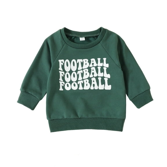 Boys Hoodies Kids Hoodies Baby Girls Boys Print Football Autumn Long Sleeve Romper Bodysuit Clothes