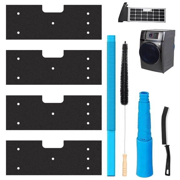 7pcs Dryer Vent Cleaner Kit Fit for GE Washer Dryer Combo, WH01X35719 Lint Filter Replacement for Models PFQ97HSPVDS