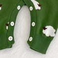 thumbnail image 6 of 12-18 Months Toddler Boys Girls Ribbed Solid Rompers,Henley Button Design Long Sleeve Baby Jumpsuit,Soft Warm Fall Winter Unisex Onesie for Infant 12 18 24 Months 2T 3T,Green, 6 of 8