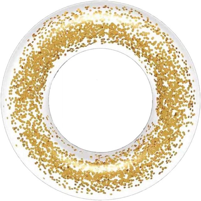 Flotador inflable para piscina, tubos flotantes transparentes, anillo de natación con purpurina, juguetes de piscina para piscina de verano, juguete de playa, juguete de fiesta divertido en