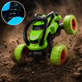 thumbnail image 5 of Double Sided Remote Control Stunt Car, 360°Rotating Flip RC Vehicle with Bright LED Lights, Rechargeable Off Road Toy Car, Kids Birthday Gifts, All Terrain Stunt Toys for Indoor Outdoor Play, 5 of 7