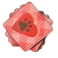 thumbnail image 2 of Puppy Pawprint Heart Foam Coaster Set of 4, 2 of 3