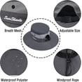thumbnail image 7 of Womens Summer Sun Hat Beach Hats Wide Brim Outdoor UV Protection Hat Foldable Ponytail Bucket Cap, 7 of 7