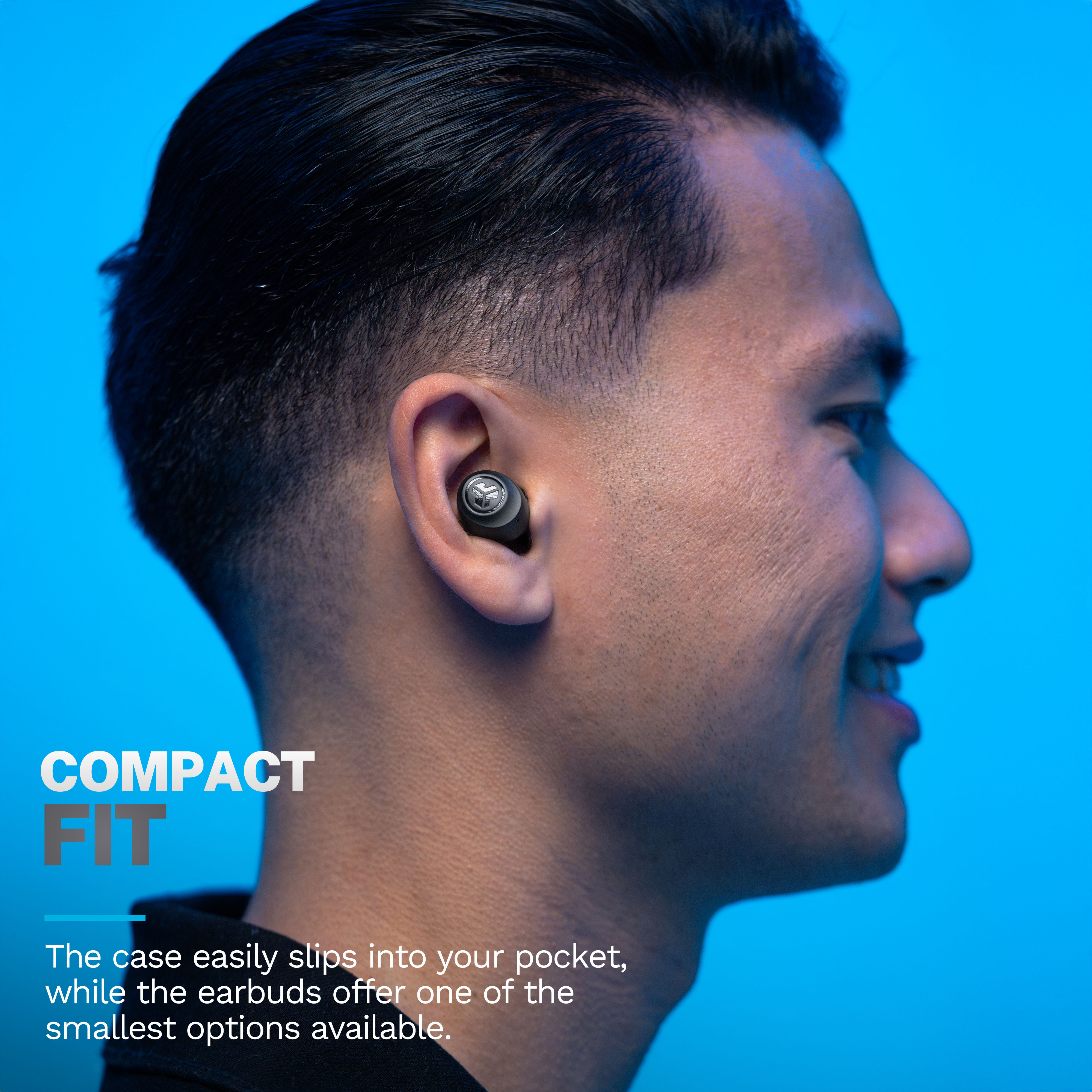 JLab GO Pop+ True Wireless Earbuds, Black photo 4