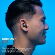 JLab Go Pop+ True Wireless Earbuds, Black, Bluetooth, IPX4, Be Aware Mode, Customize Sound, Controls