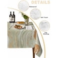 thumbnail image 3 of Sage Green Marble Tablecloth Rectangle Table Cloth 60x102, Waterproof Tablecloth Outdoor Table Cloth, Contemporary Abstract Fluid Art Washable Table Cover for Kitchen Dinning Party, 3 of 8