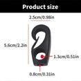thumbnail image 3 of 10Pcs Black Plastic Bungee Hook Boats Shock Cord Hook Bungee Rope Rowing Boats Tie Cord Hook Kayak Accessories, 3 of 5