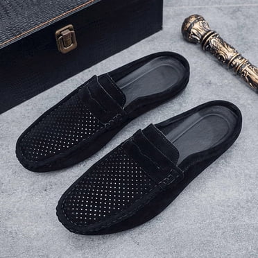 Men's Driving Penny Loafers Suede Moccasins Slip On Casual Dress Boat Shoes