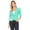 Darkmint, variant on Women's Casual Office 3/4 Long Sleeve Open Front Blazer Jacket S-3XL