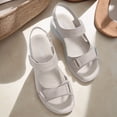 thumbnail image 4 of Sandalias Mujer Deporte Antideslizantes Cómodas Caminar para Exterior (40) Gris, 4 of 9