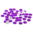 thumbnail image 1 of Unique Bargains 25mm Flat Back Round Acrylic Rhinestones, 100 Pack Plastic Circle Gems for Jewelry Making Costume, Purple, 1 of 6