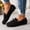 Black, variant on Loafers for Women Versatile Low Heel Bowtie Deco Slip On Flats Fashion Vintage Round Toe Casual Shoes