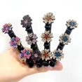 thumbnail image 2 of 4 Pcs Sparkling Crystal Stone Braided Hair Clips For Women,rsvelte Braided Hair Clip With 3 Small Clips, 2 of 5