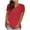 Red, variant on Womens T Shirts Basic V Neck Tee Loose Fitting Casual Short Sleeve Tops