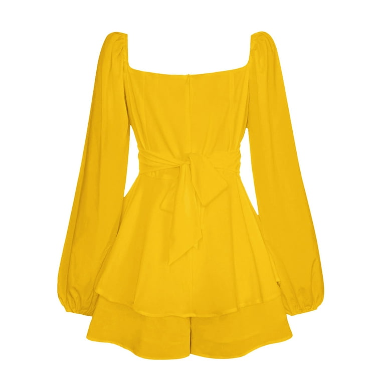 yellow off the shoulder skater dress Girlycore Off-The-Shoulder Ruffled Skater Dress