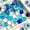 Mixed Blue, variant on Transparent Glass Beads and Glass Pebbles for Vase Filler, Flat Clear Glass Marble Stones for Floral Arrangements, Candle Centerpieces, Craft and Wedding Decoration