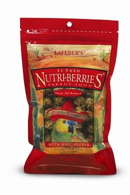Lafeber's El Paso Nutri-Berries with Bell Peppers Parrot Food, 10-Oz