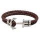 thumbnail image 5 of 2PCS Pulsera para Hombre de Ancla, Piel Vegana y Acero Inoxidable, Modelo Brazalete de Ancla, Pulsera de Acero Inoxidable Color Plata y Cuero Piel Vegana, 5 of 5