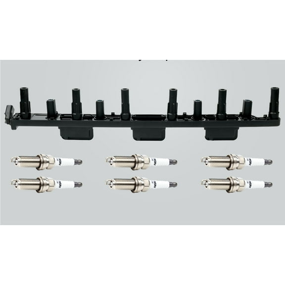 Ignition Coil & 6X Spark Plug  for Jeep Grand Cherokee Wrangler TJ 4.0L UF296