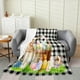 thumbnail image 1 of Manta de franela con temática de Pascua, conejito y huevos de colores, suave y cómoda, ideal para decorar el hogar y regalar en Navidad., 1 of 6