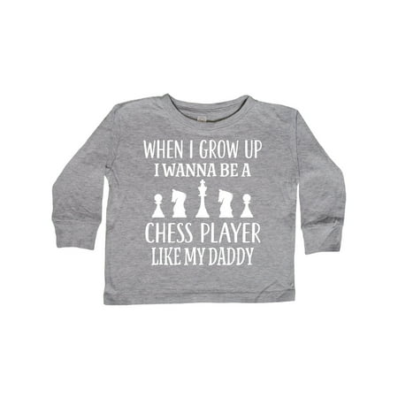 

Inktastic Chess Player Childs Game Gift Gift Toddler Boy or Toddler Girl Long Sleeve T-Shirt