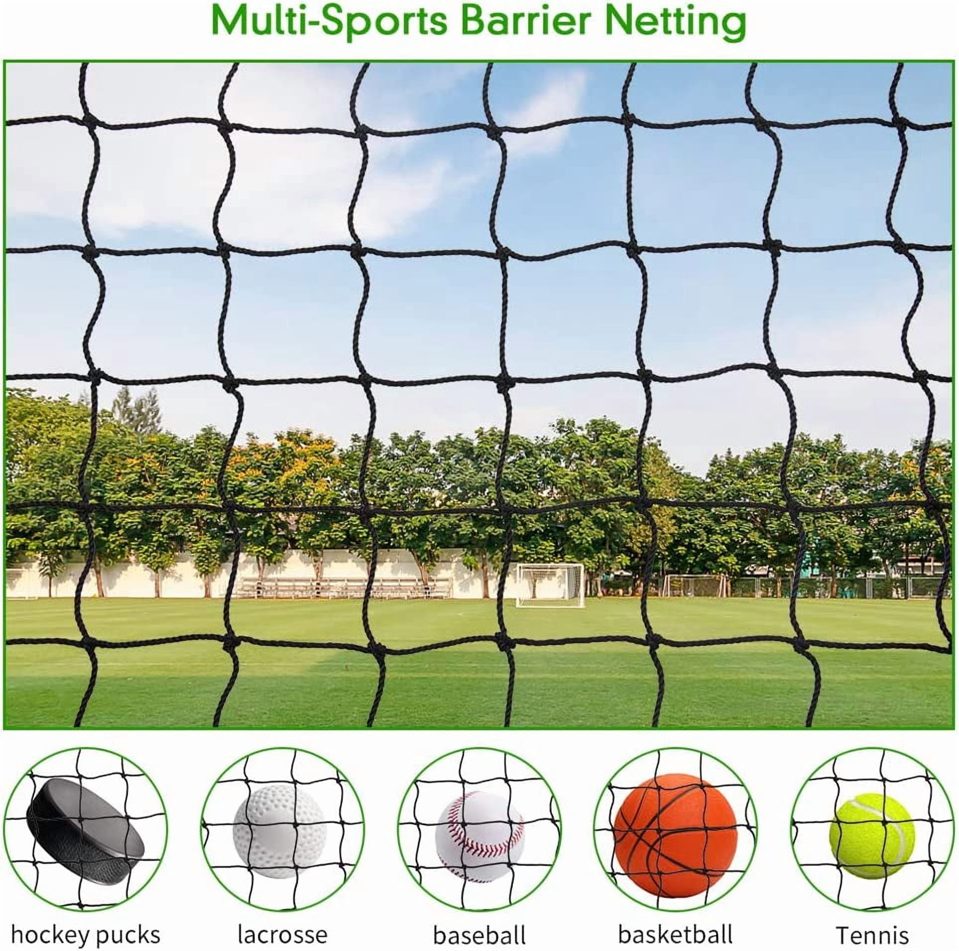 Heavy Duty Baseball Backstop Net 10x20ft Nylon Sports Practice Barrier for Training